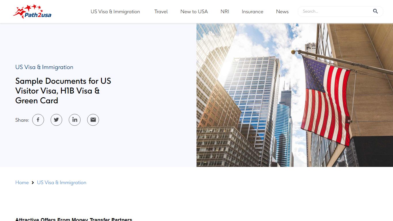 Sample Documents for US Visitor Visa, H1B Visa & Green Card - Path2USA